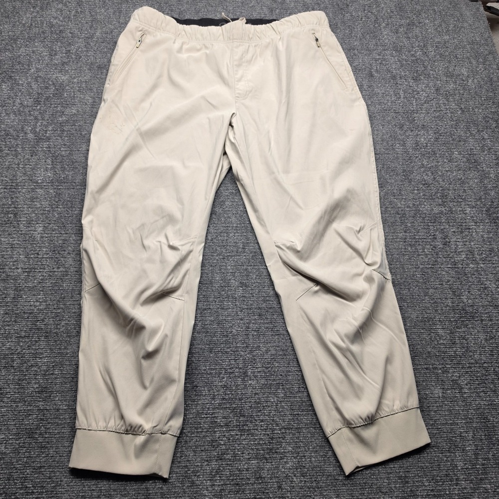 Eddie Bauer Womens 18 Tan Stretch Tech Joggers Drawstring Outdoor‎ Hiking Pants